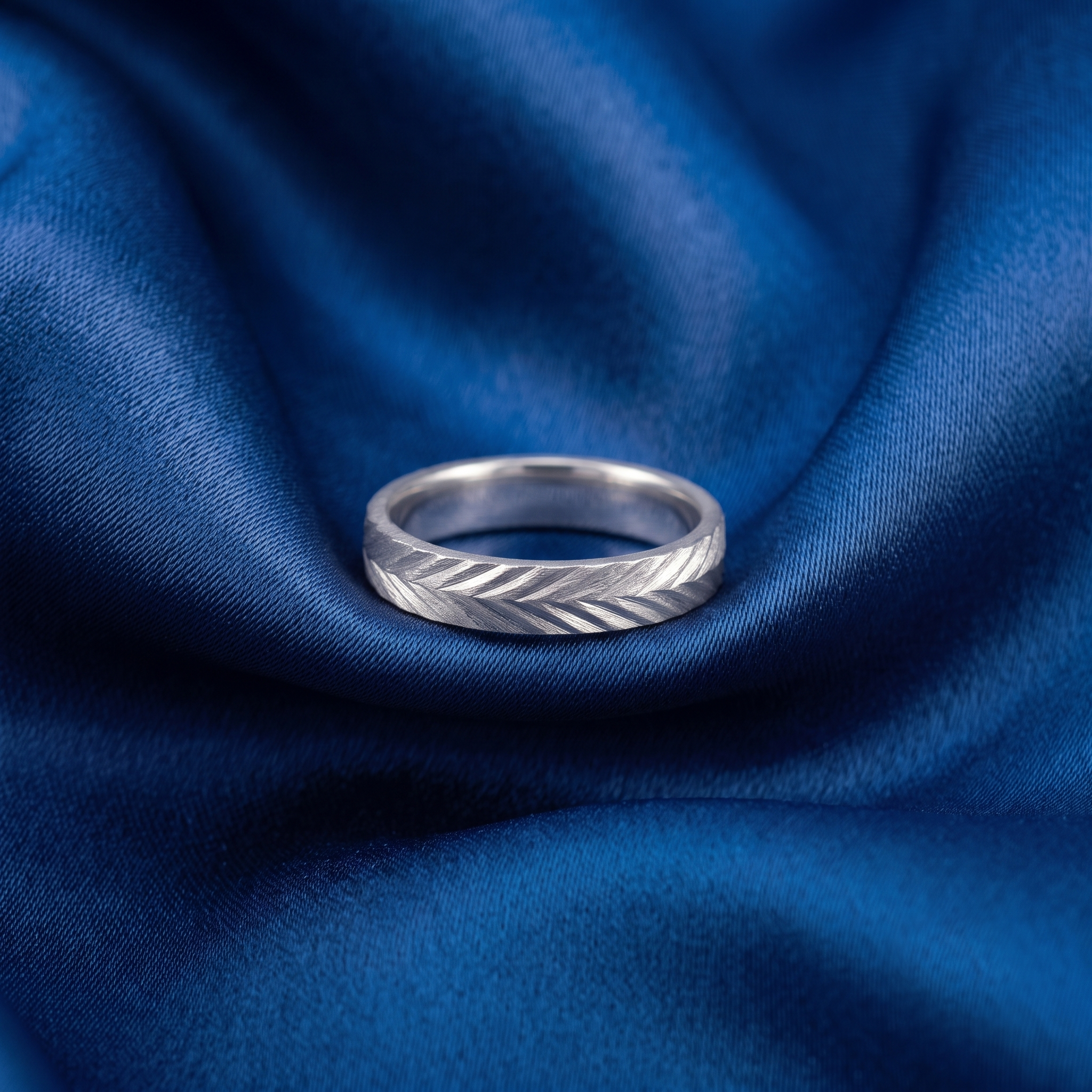 Minimalist 925 Silver Leaf Ring Elegant Leaf Pattern Silver Ring 925 Sterling Silver Leaf Band Ring