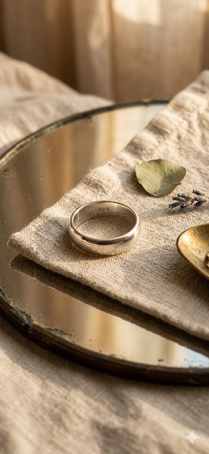 925 Sterling Silver Band Ring, Minimalist Wedding, Stackable Unisex Jewelry