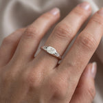 Custom Initial Signet Ring – Minimalist Gold/Silver Engraved Dainty Band