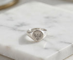 Sterling Silver Phoenix Signet Ring, Rising Bird Symbol, Men's Statement Jewelry