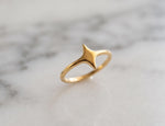 Gold North Star Ring – Minimalist Celestial Starburst Stacking Jewelry