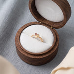 Gold Heart Ring with Ruby, Sterling Silver Stackable Band, Minimalist Jewelry