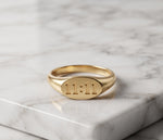 11:11 Angel Number Signet Ring • Gold Manifestation Talisman Jewelry