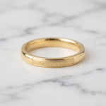 Engraved Gold Band Ring – Minimalist 