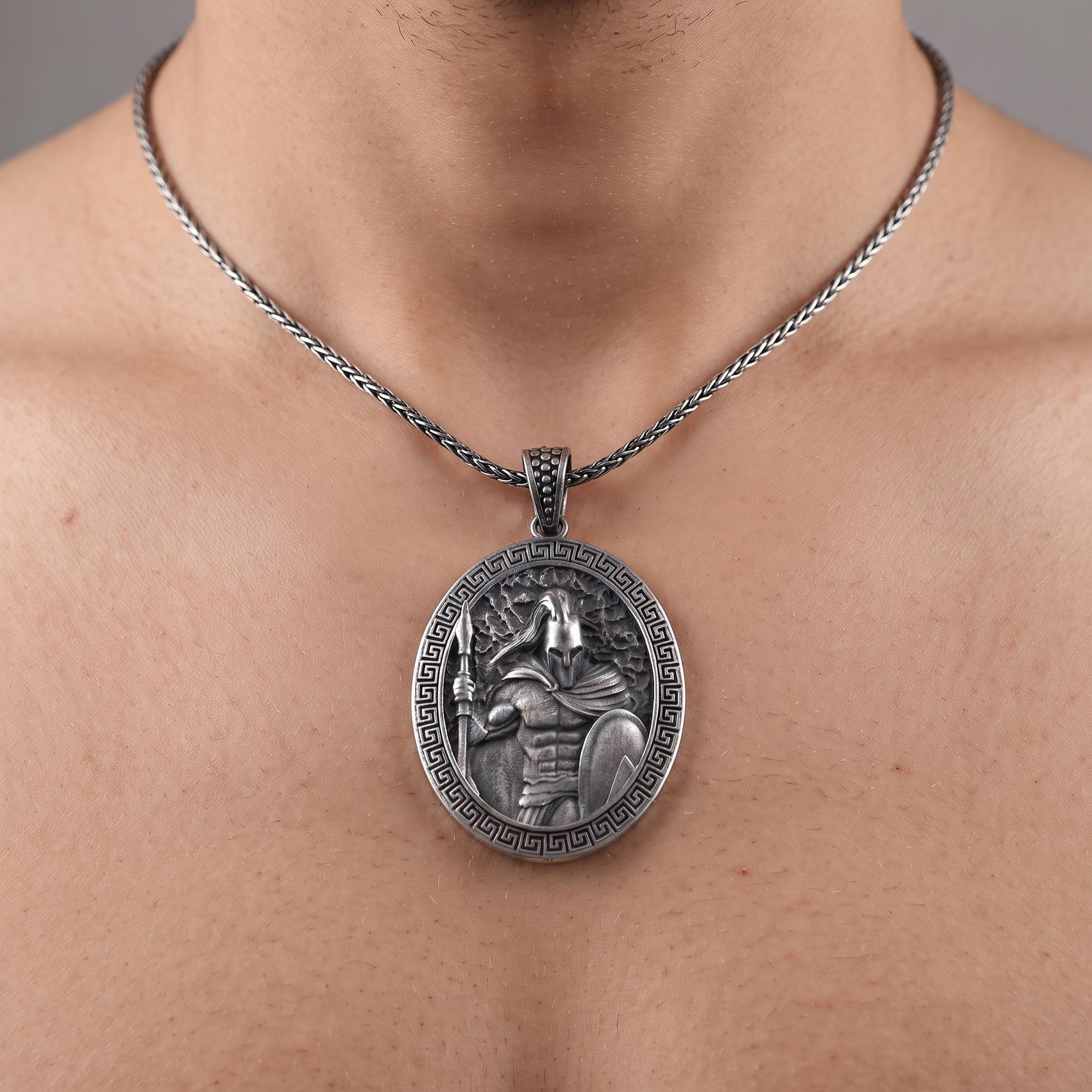 Antique Oxidized Sterling Silver Hindu Deity Pendant Necklace, Traditional Indian Jewelry