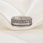 Sterling Silver Last Supper Ring, Da Vinci Art Band, Christian Jewelry